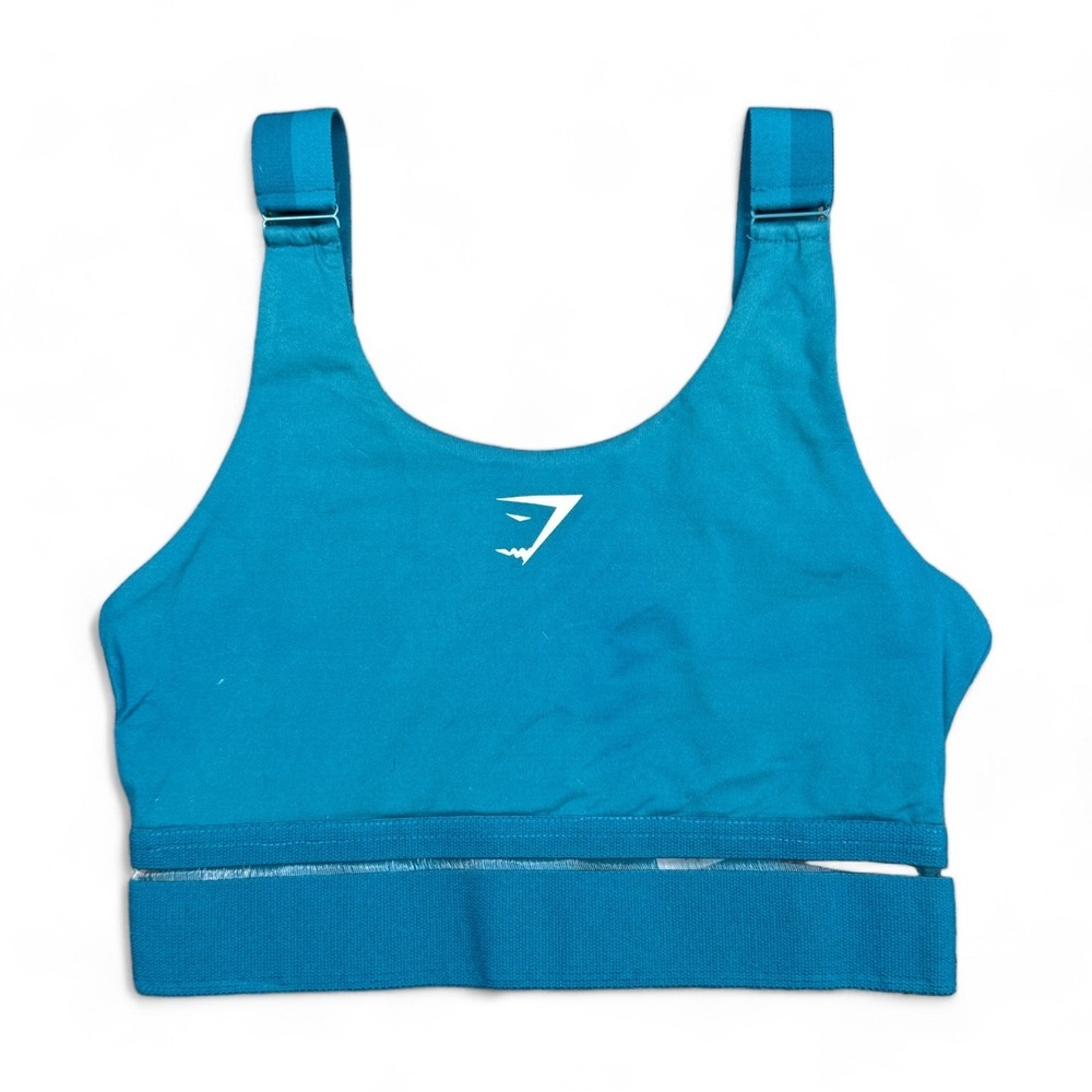 Gymshark Embody Dry Sports Bra Womens Size Small Blue Athletic Gym Workout